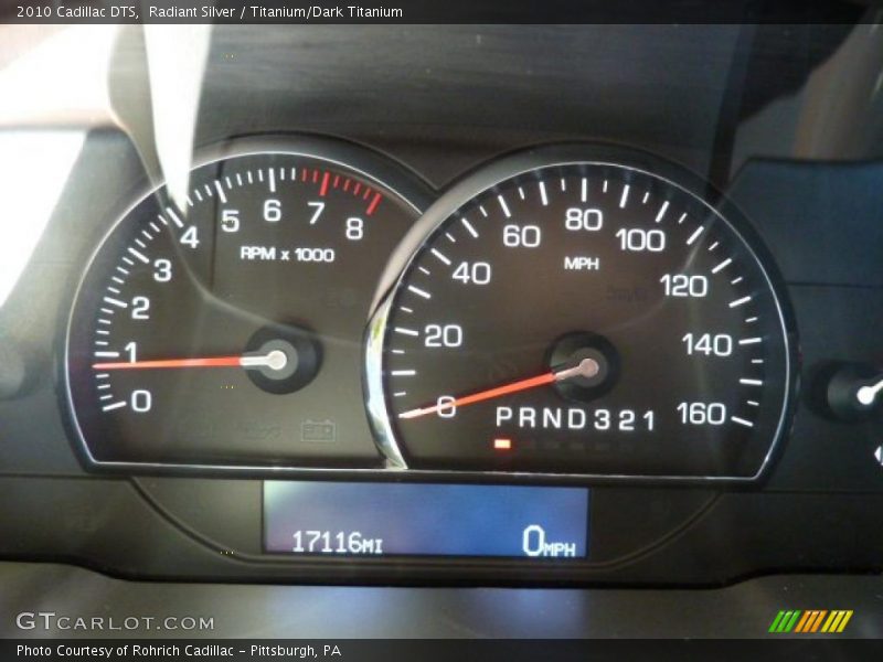 Radiant Silver / Titanium/Dark Titanium 2010 Cadillac DTS