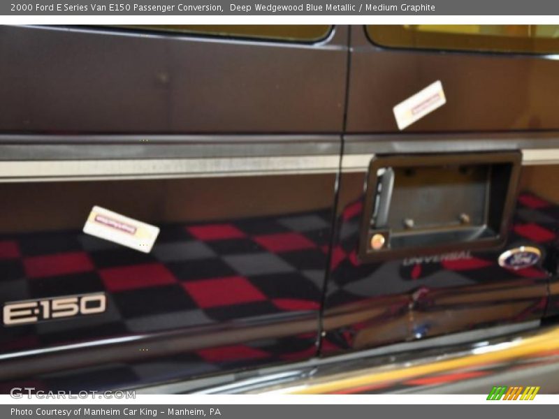 Deep Wedgewood Blue Metallic / Medium Graphite 2000 Ford E Series Van E150 Passenger Conversion