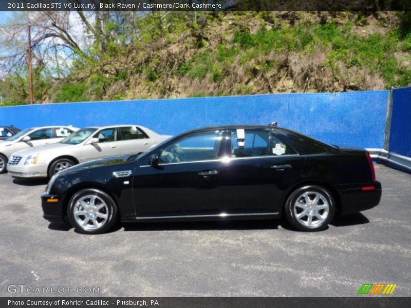 Black Raven / Cashmere/Dark Cashmere 2011 Cadillac STS V6 Luxury