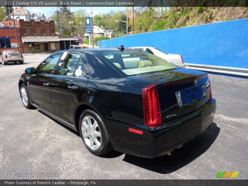 Black Raven / Cashmere/Dark Cashmere 2011 Cadillac STS V6 Luxury