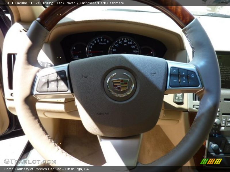 Black Raven / Cashmere/Dark Cashmere 2011 Cadillac STS V6 Luxury