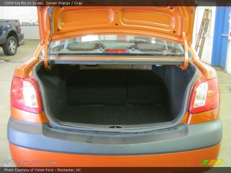 Sunset Orange / Gray 2009 Kia Rio LX Sedan