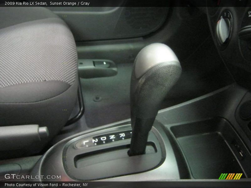 Sunset Orange / Gray 2009 Kia Rio LX Sedan