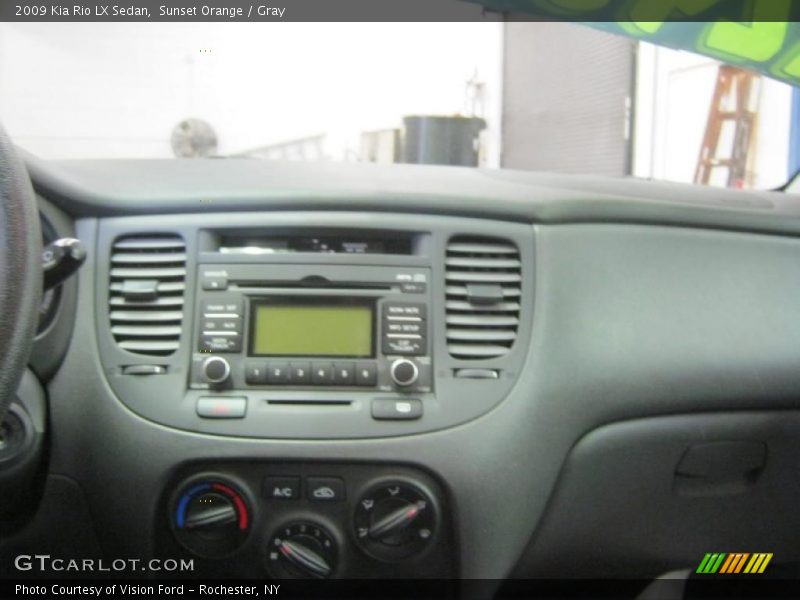 Sunset Orange / Gray 2009 Kia Rio LX Sedan