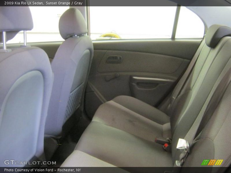 Sunset Orange / Gray 2009 Kia Rio LX Sedan