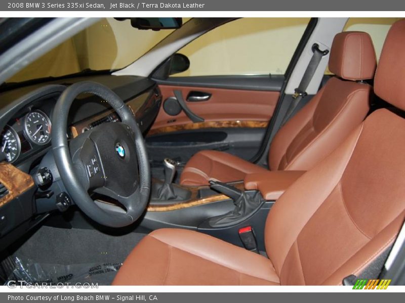 Jet Black / Terra Dakota Leather 2008 BMW 3 Series 335xi Sedan