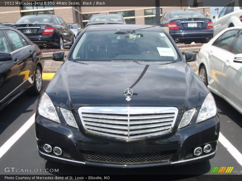 Black / Black 2011 Mercedes-Benz E 350 4Matic Sedan