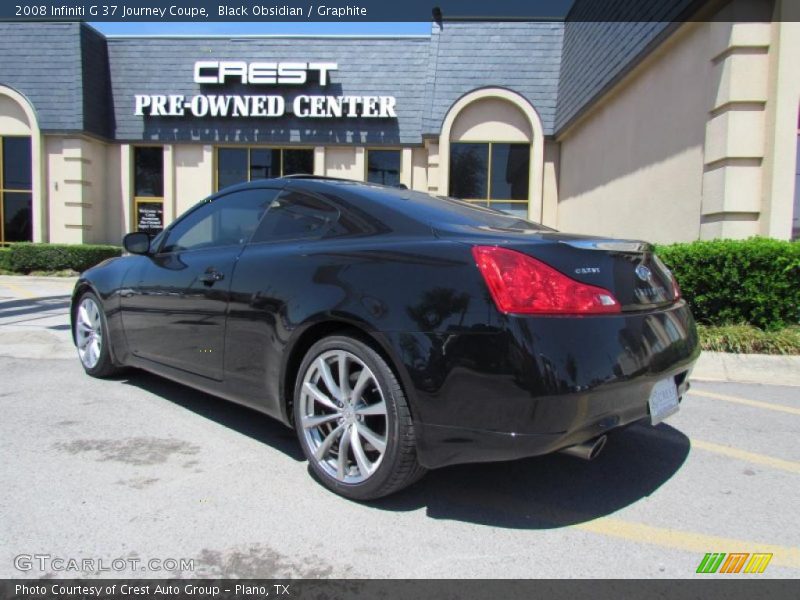 Black Obsidian / Graphite 2008 Infiniti G 37 Journey Coupe