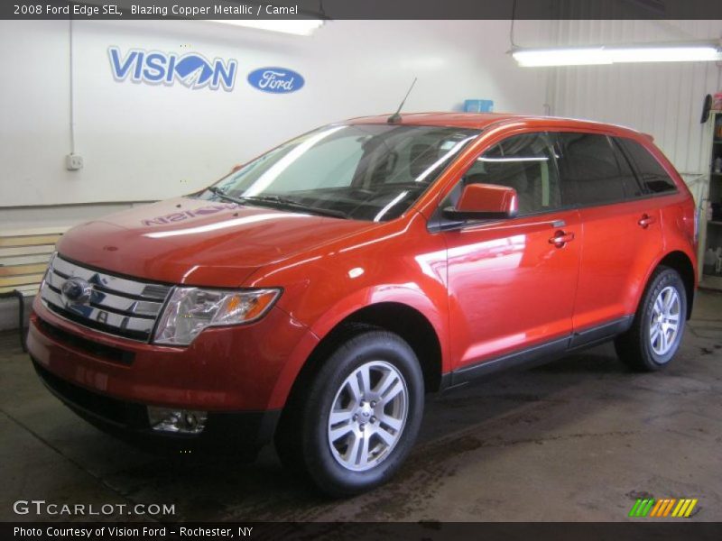 Blazing Copper Metallic / Camel 2008 Ford Edge SEL