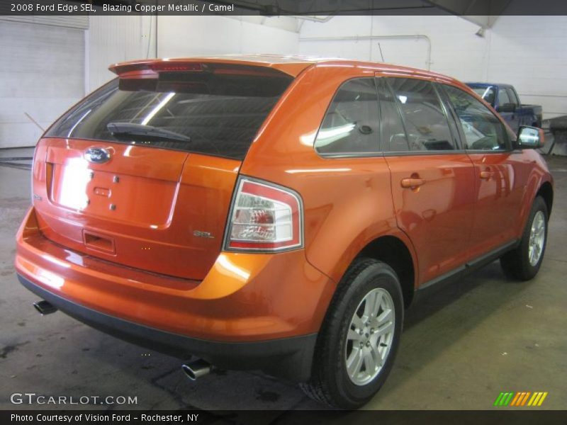 Blazing Copper Metallic / Camel 2008 Ford Edge SEL