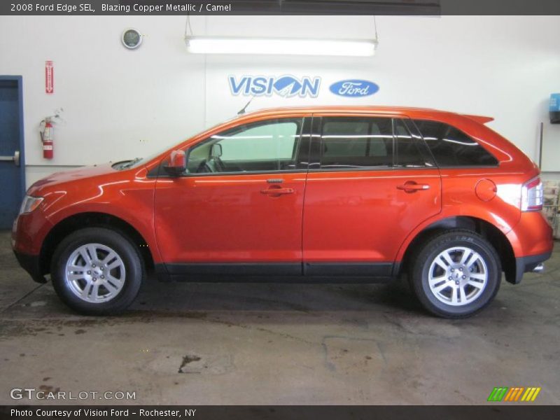 Blazing Copper Metallic / Camel 2008 Ford Edge SEL