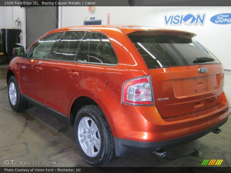 Blazing Copper Metallic / Camel 2008 Ford Edge SEL