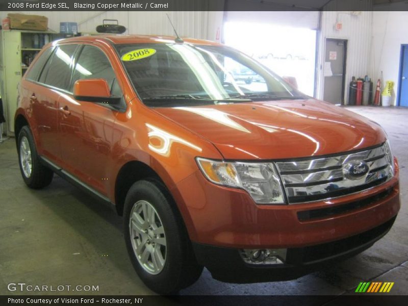 Blazing Copper Metallic / Camel 2008 Ford Edge SEL