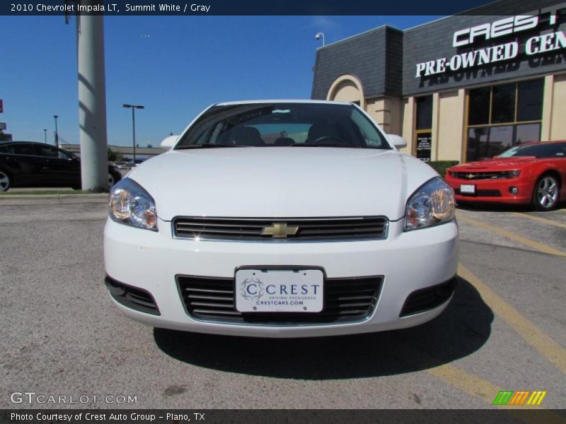 Summit White / Gray 2010 Chevrolet Impala LT