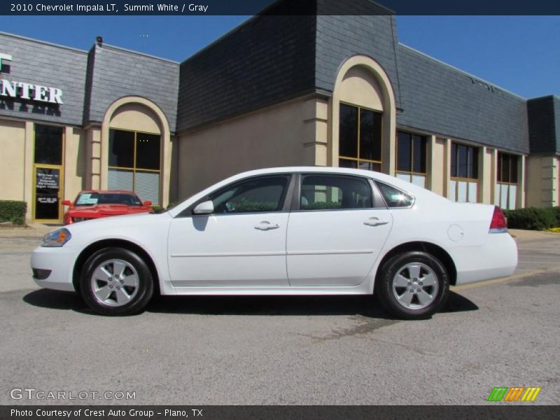 Summit White / Gray 2010 Chevrolet Impala LT