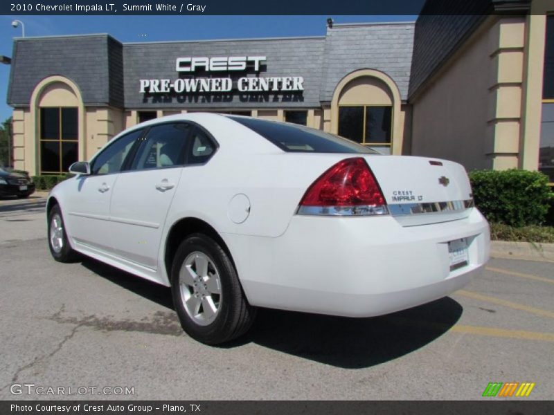 Summit White / Gray 2010 Chevrolet Impala LT