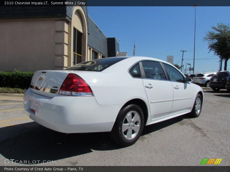 Summit White / Gray 2010 Chevrolet Impala LT