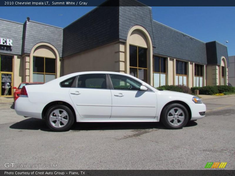 Summit White / Gray 2010 Chevrolet Impala LT