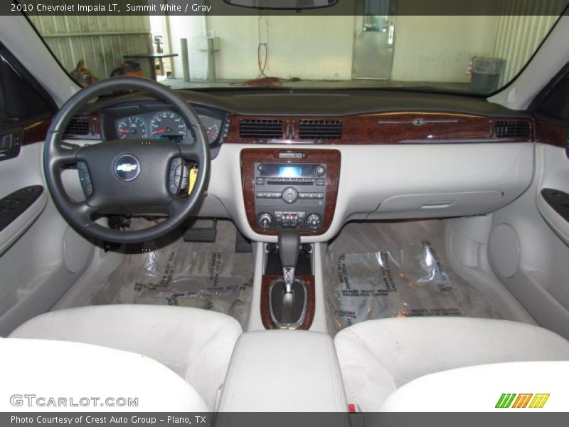 Summit White / Gray 2010 Chevrolet Impala LT