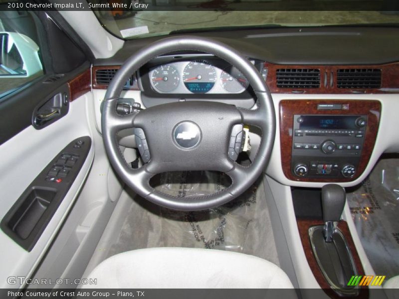 Summit White / Gray 2010 Chevrolet Impala LT