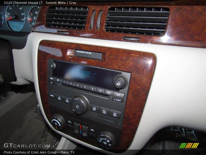Summit White / Gray 2010 Chevrolet Impala LT
