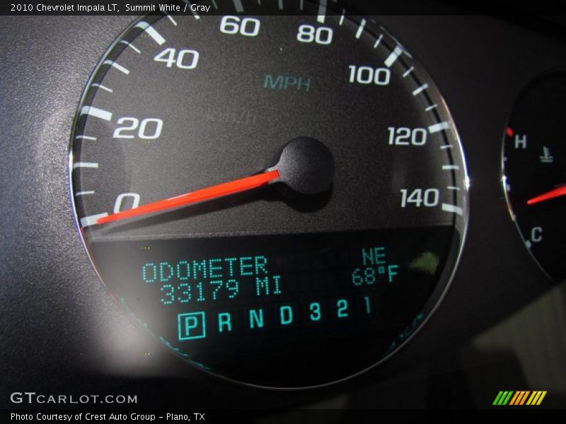 Summit White / Gray 2010 Chevrolet Impala LT