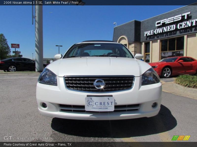Satin White Pearl / Frost 2006 Nissan Altima 3.5 SE