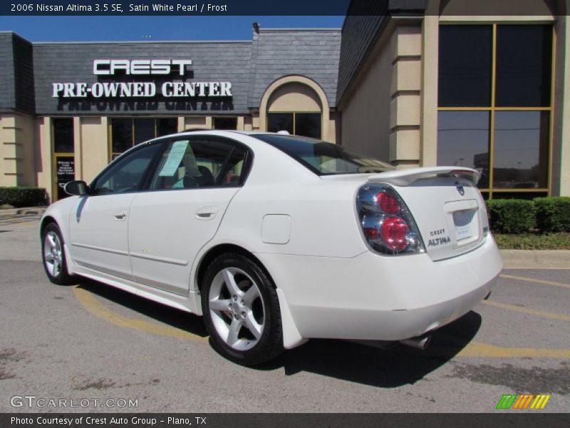 Satin White Pearl / Frost 2006 Nissan Altima 3.5 SE