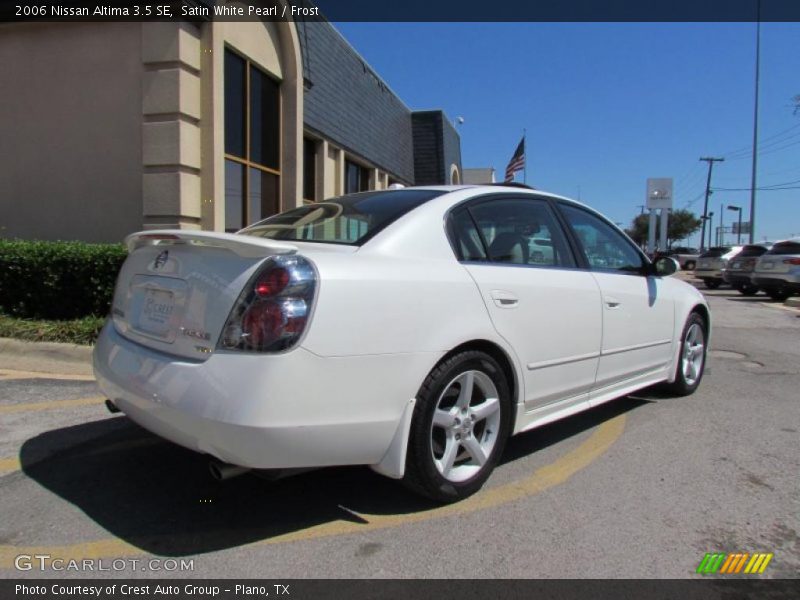 Satin White Pearl / Frost 2006 Nissan Altima 3.5 SE
