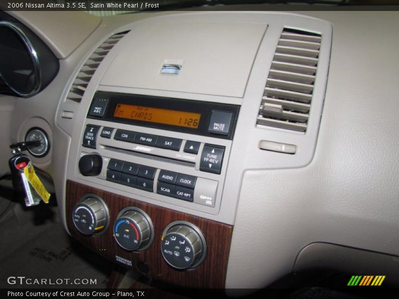 Satin White Pearl / Frost 2006 Nissan Altima 3.5 SE