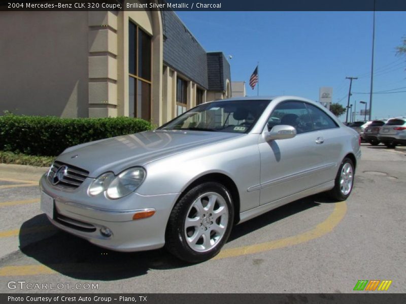 Brilliant Silver Metallic / Charcoal 2004 Mercedes-Benz CLK 320 Coupe