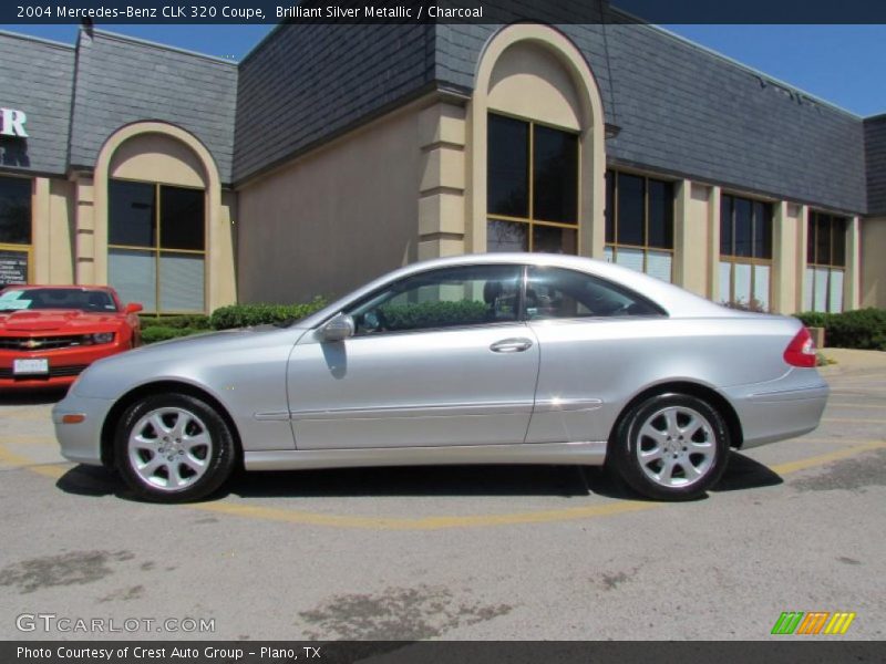 Brilliant Silver Metallic / Charcoal 2004 Mercedes-Benz CLK 320 Coupe