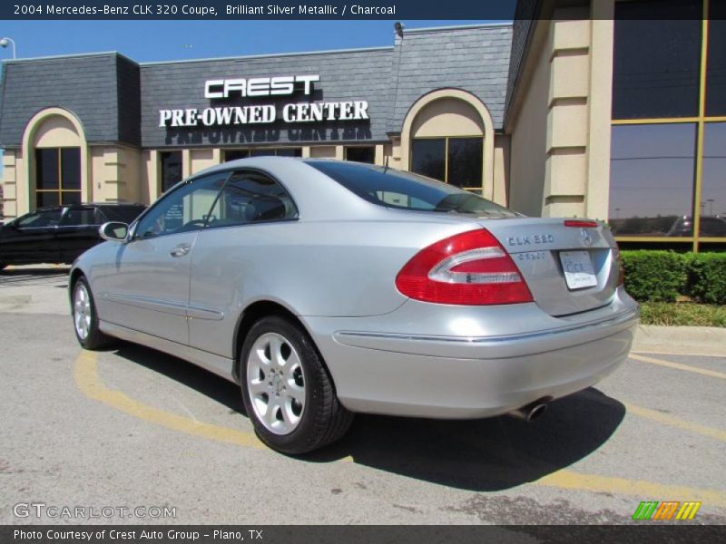 Brilliant Silver Metallic / Charcoal 2004 Mercedes-Benz CLK 320 Coupe