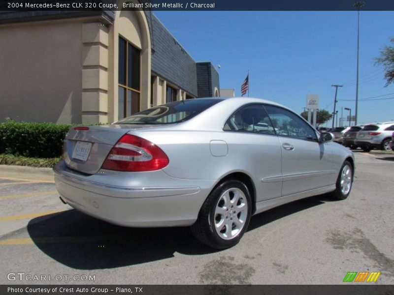 Brilliant Silver Metallic / Charcoal 2004 Mercedes-Benz CLK 320 Coupe