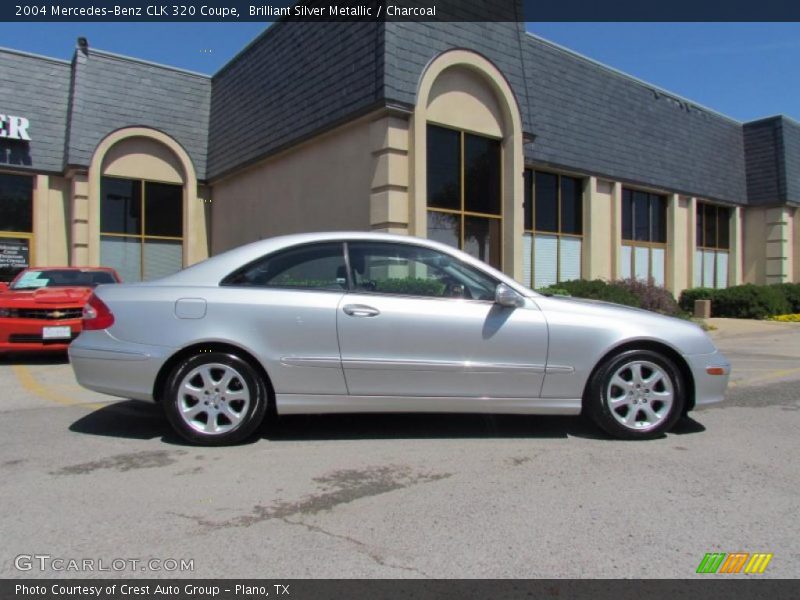 Brilliant Silver Metallic / Charcoal 2004 Mercedes-Benz CLK 320 Coupe