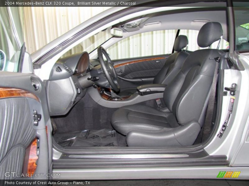 Brilliant Silver Metallic / Charcoal 2004 Mercedes-Benz CLK 320 Coupe