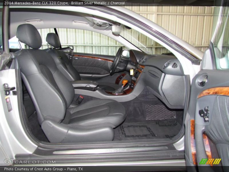 Brilliant Silver Metallic / Charcoal 2004 Mercedes-Benz CLK 320 Coupe