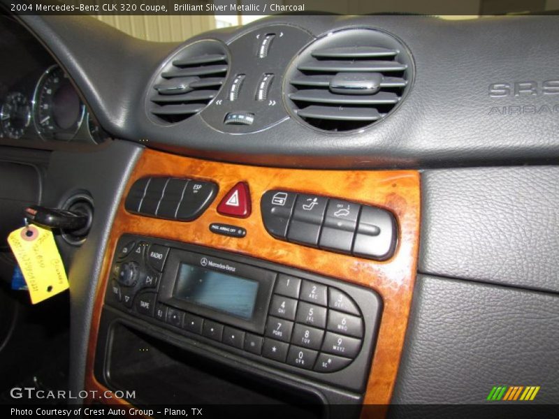 Brilliant Silver Metallic / Charcoal 2004 Mercedes-Benz CLK 320 Coupe