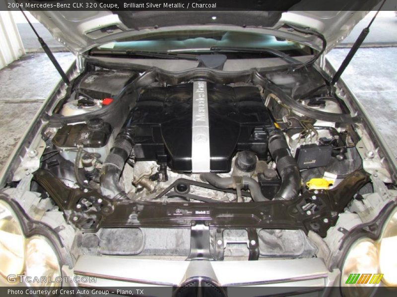 Brilliant Silver Metallic / Charcoal 2004 Mercedes-Benz CLK 320 Coupe