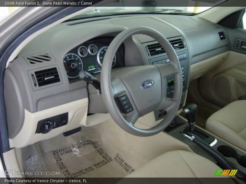 Dune Pearl Metallic / Camel 2008 Ford Fusion S