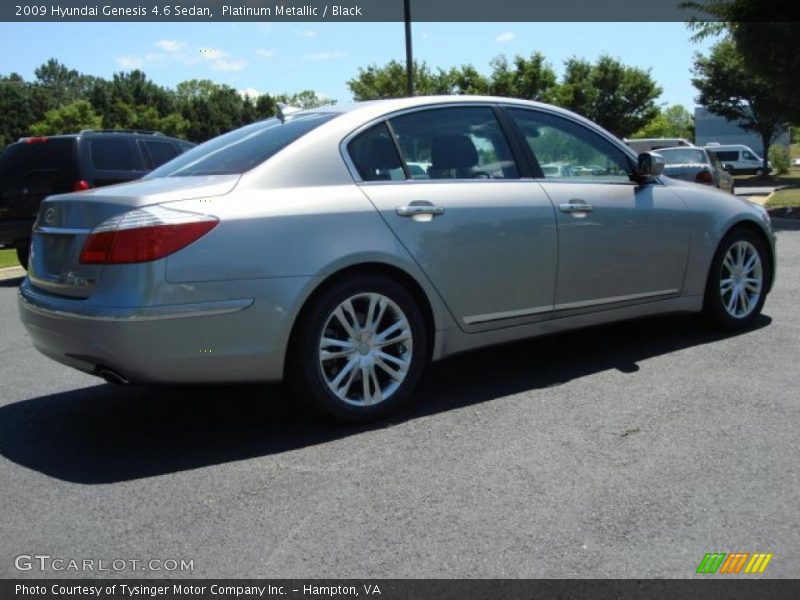 Platinum Metallic / Black 2009 Hyundai Genesis 4.6 Sedan