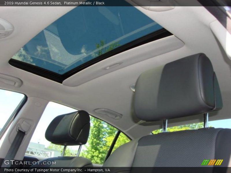 Platinum Metallic / Black 2009 Hyundai Genesis 4.6 Sedan