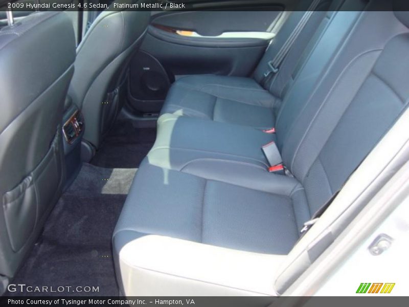 Platinum Metallic / Black 2009 Hyundai Genesis 4.6 Sedan