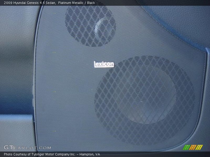 Platinum Metallic / Black 2009 Hyundai Genesis 4.6 Sedan