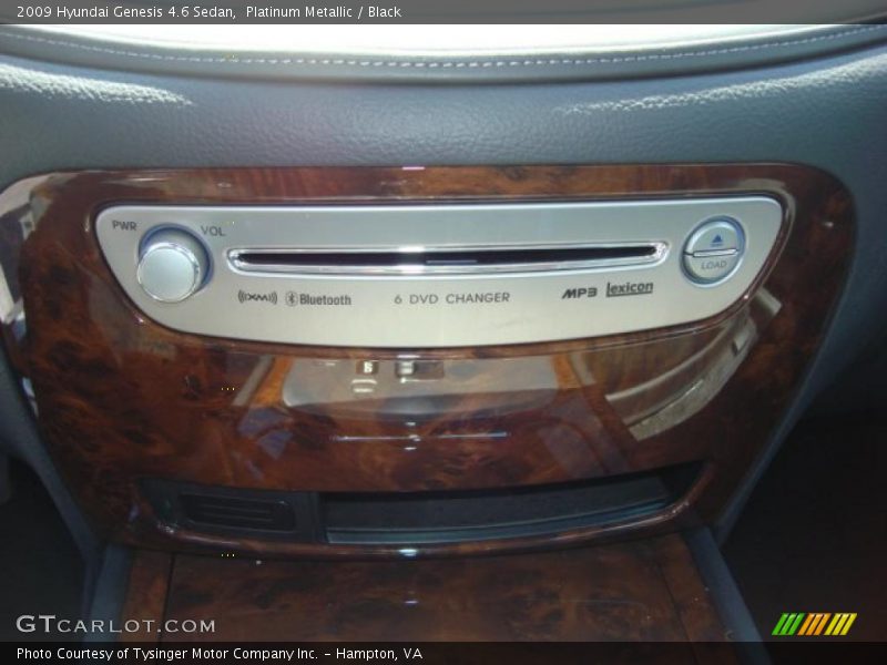 Platinum Metallic / Black 2009 Hyundai Genesis 4.6 Sedan