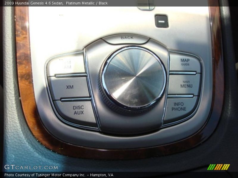 Platinum Metallic / Black 2009 Hyundai Genesis 4.6 Sedan