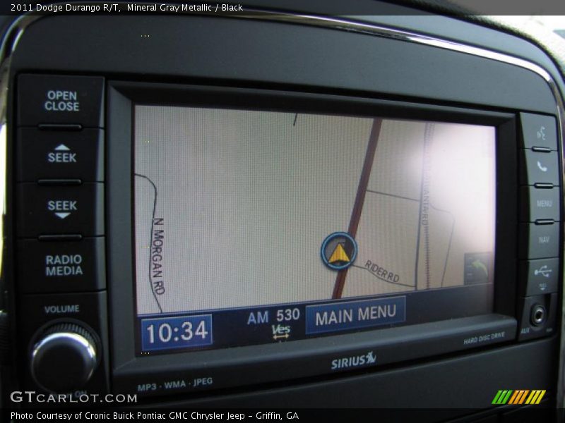 Navigation of 2011 Durango R/T