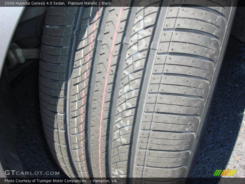 Platinum Metallic / Black 2009 Hyundai Genesis 4.6 Sedan
