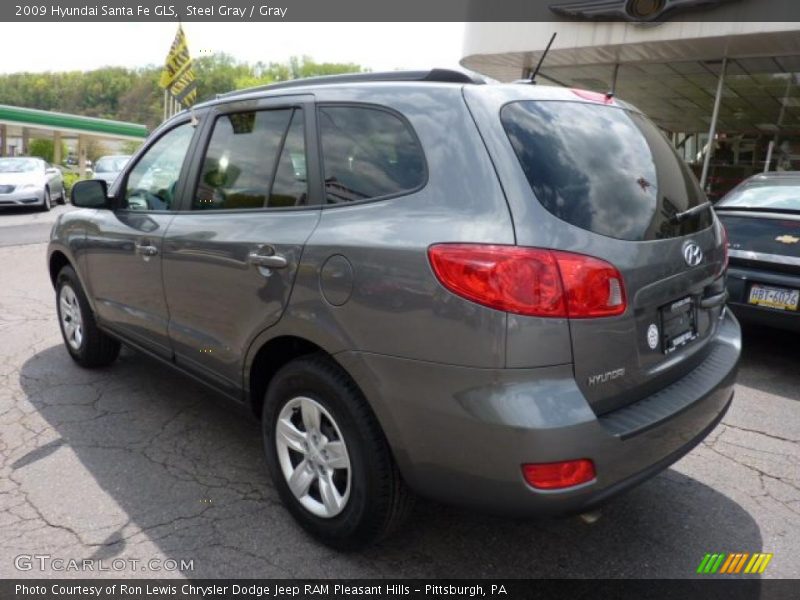 Steel Gray / Gray 2009 Hyundai Santa Fe GLS