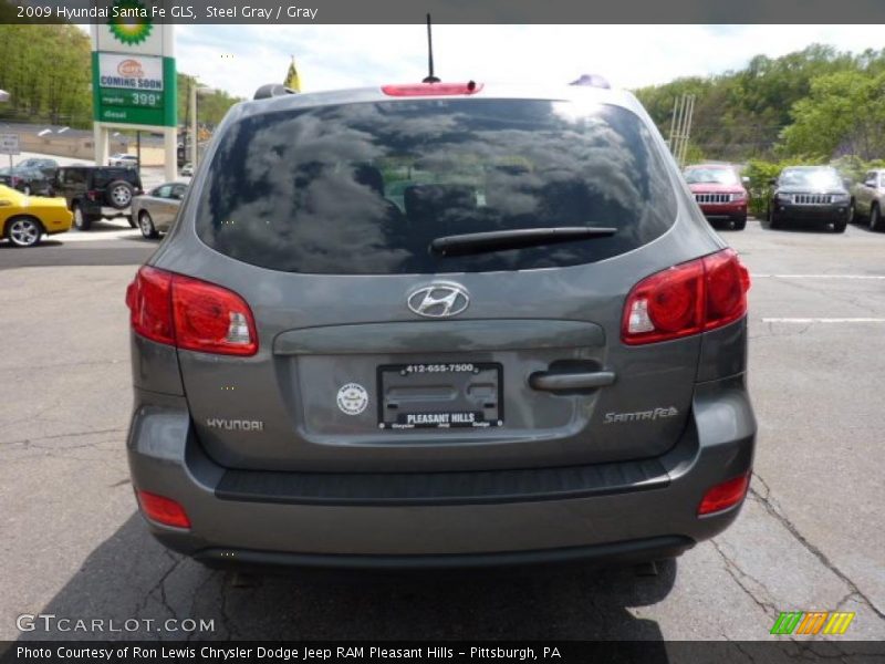 Steel Gray / Gray 2009 Hyundai Santa Fe GLS